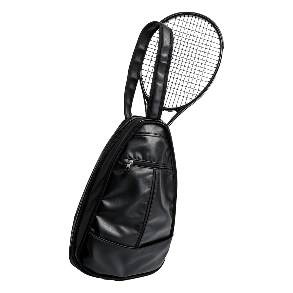 ai généré tennis raquette sac isolé sur transparent Contexte png