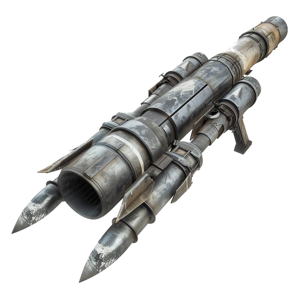 AI generated Rocket launcher isolated on transparent background png