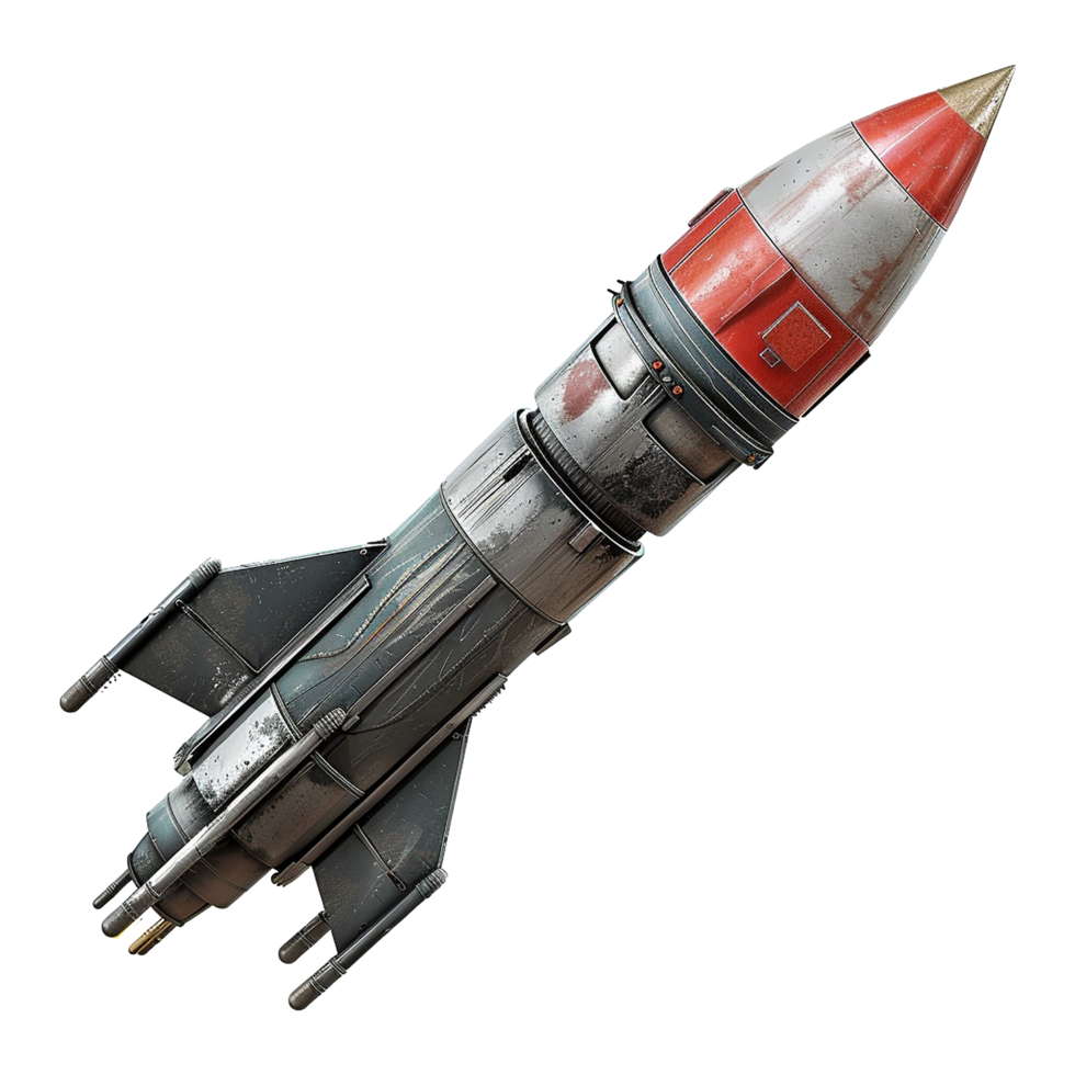AI generated Rocket launcher isolated on transparent background png