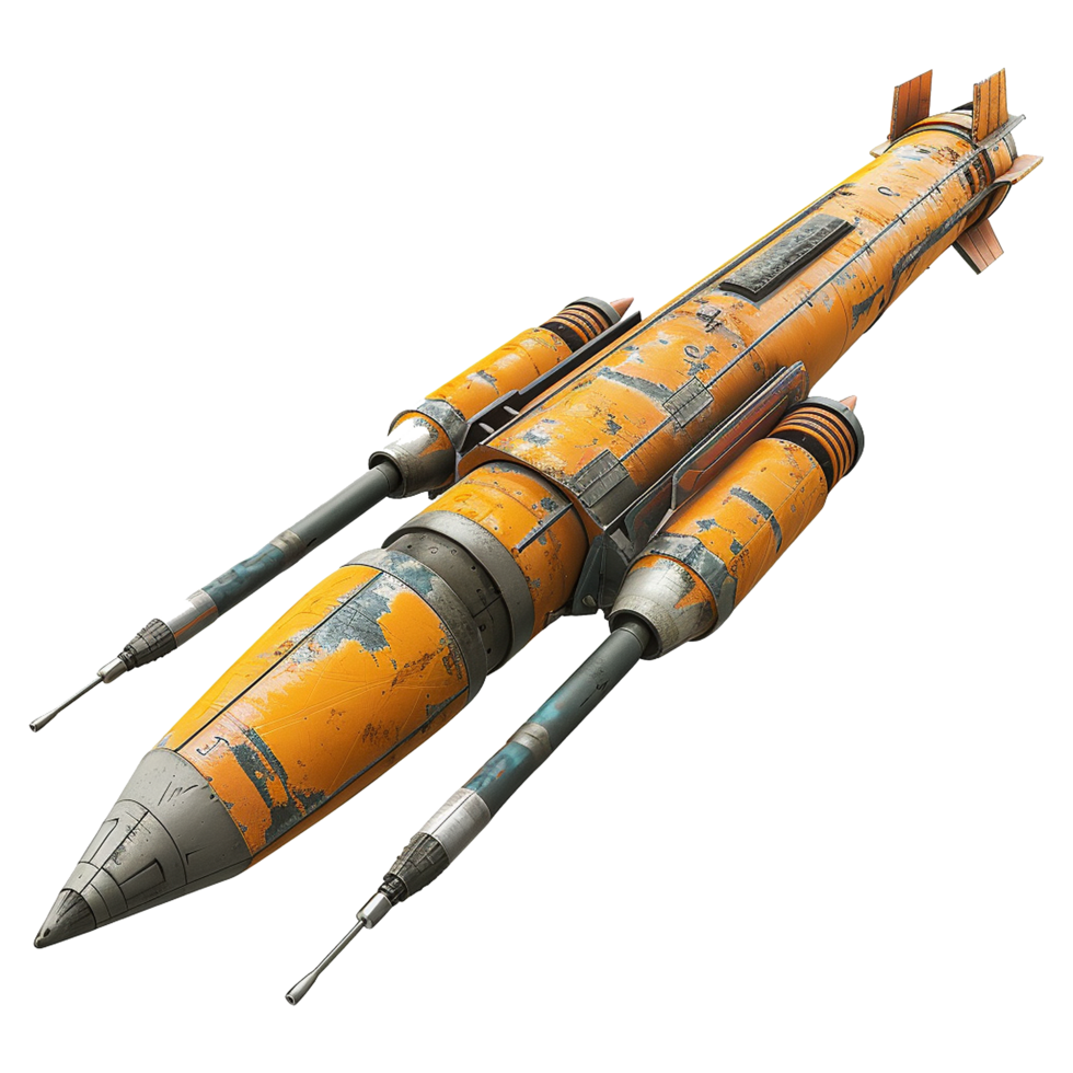 AI generated Rocket launcher isolated on transparent background png
