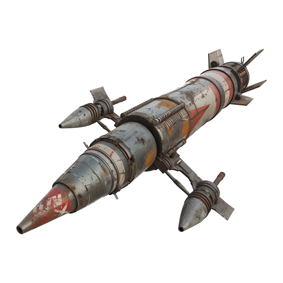 AI generated Rocket launcher isolated on transparent background png
