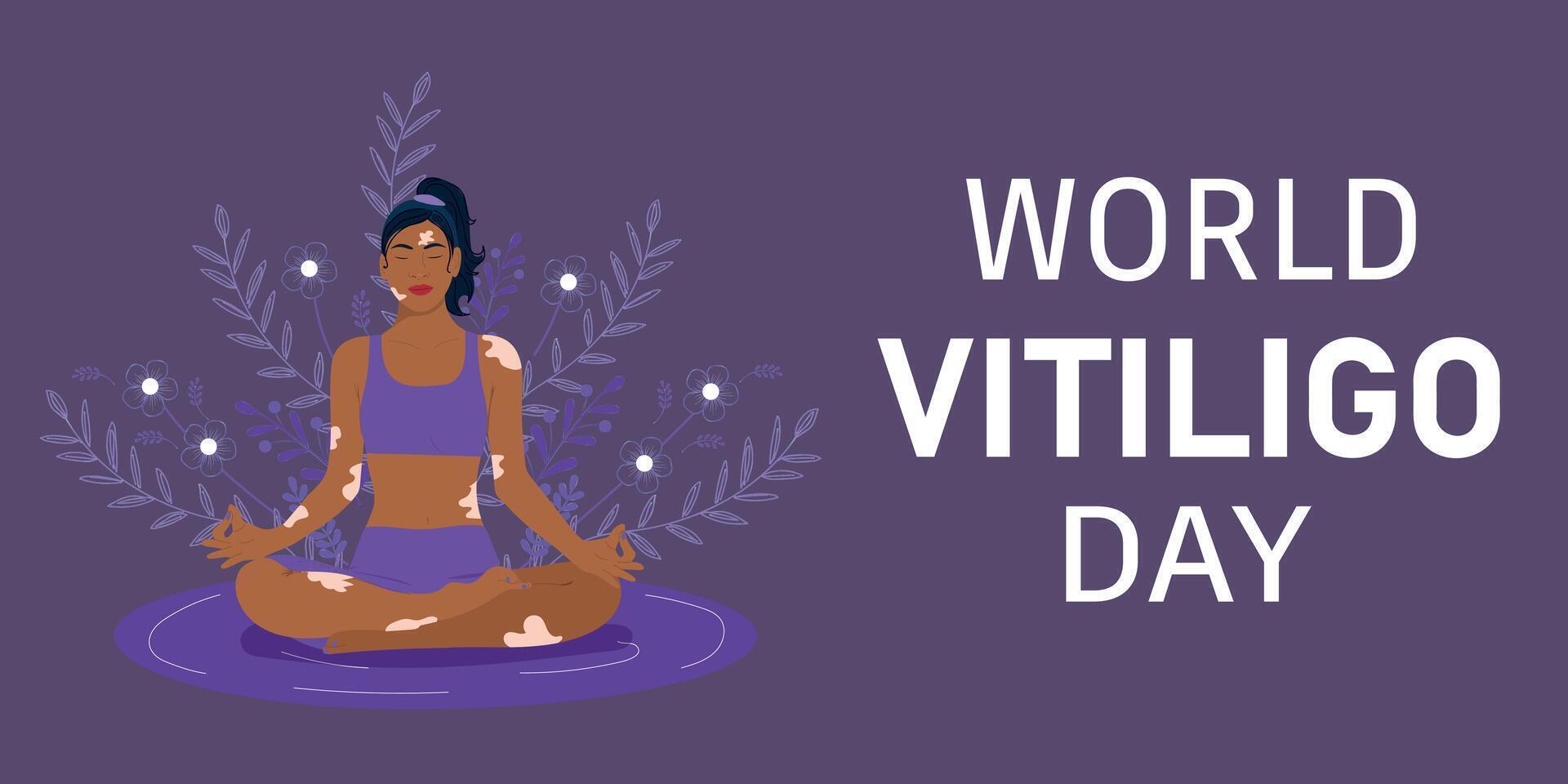 World Vitiligo Day concept vector