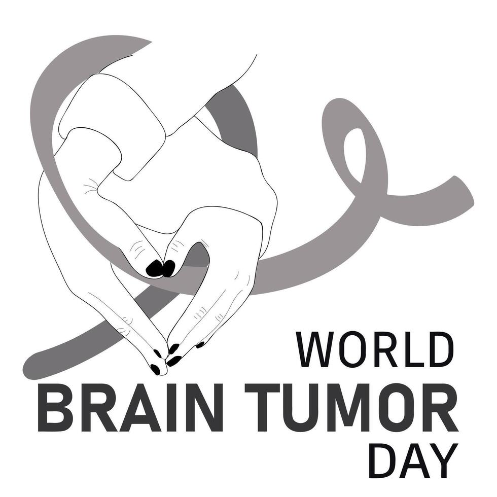 Brain Tumor Day poster. vector