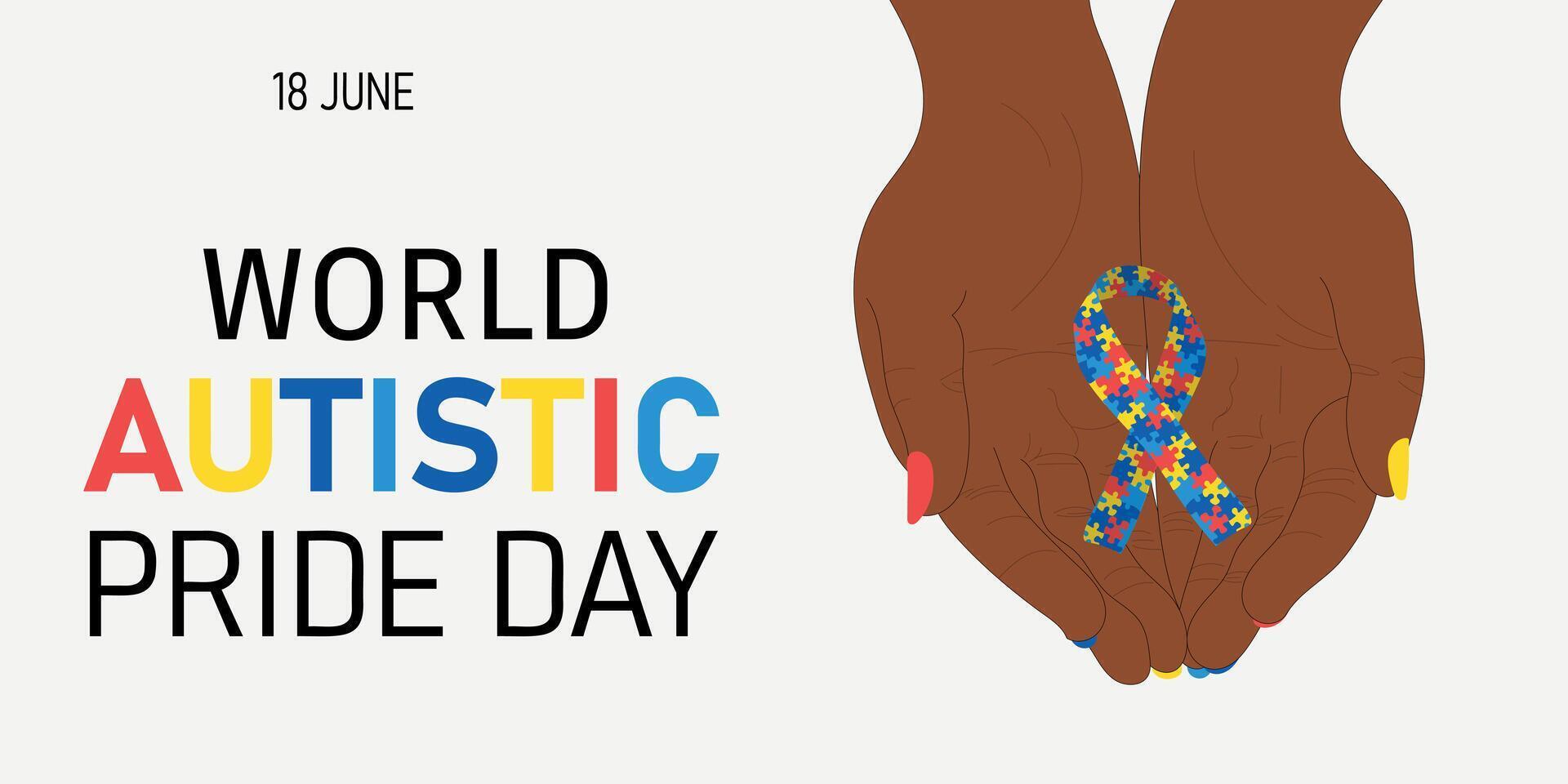 World Autistic Pride Day vector