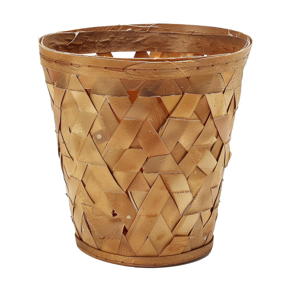 AI generated Paper basket isolated on transparent background png
