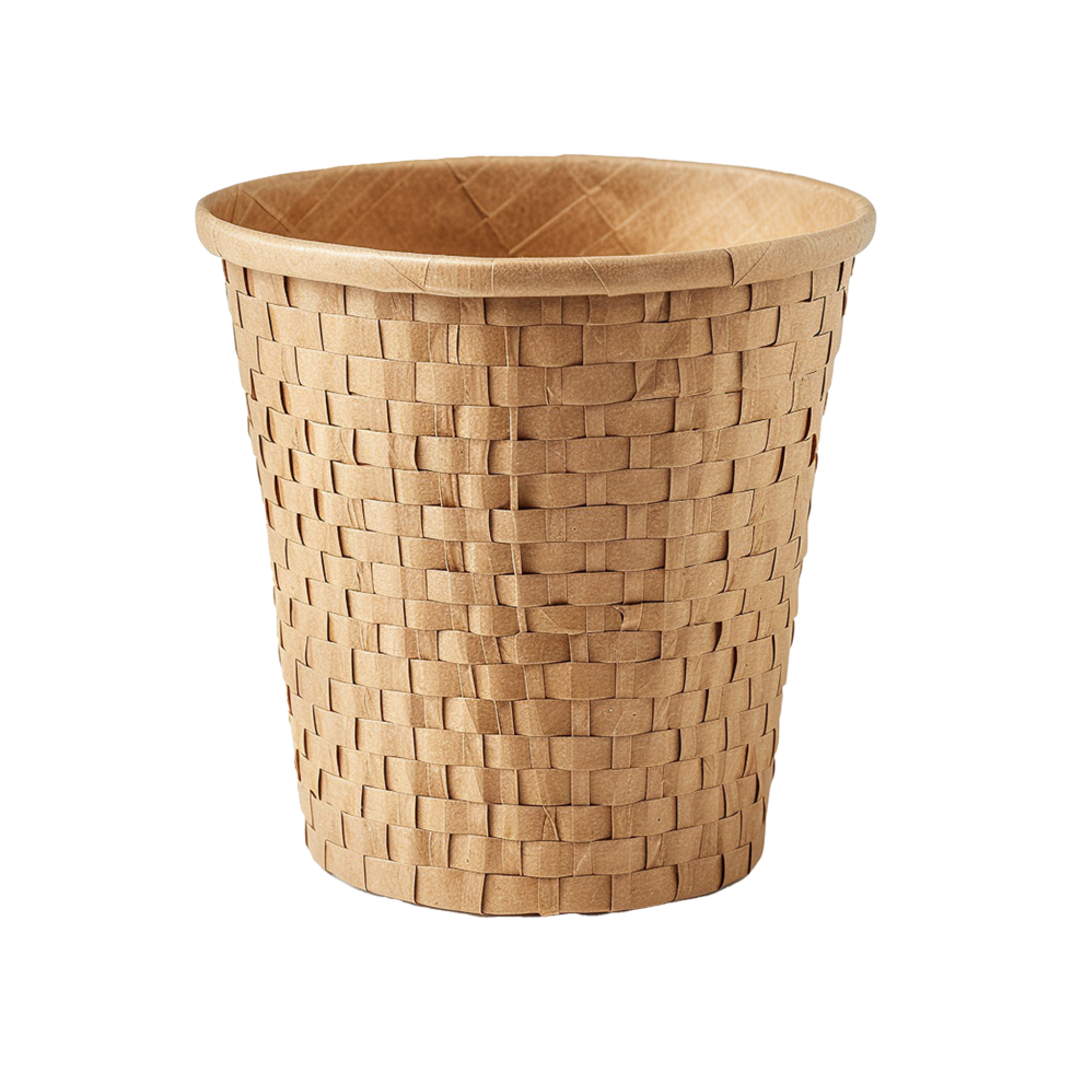 AI generated Paper basket isolated on transparent background png