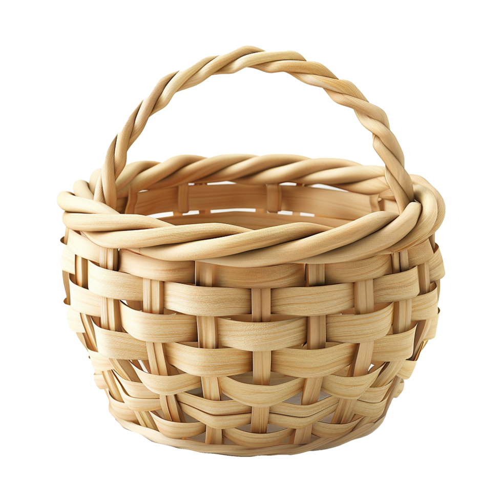 AI generated Paper basket isolated on transparent background png