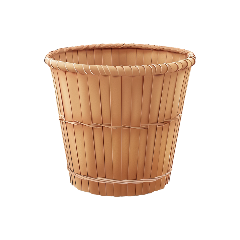 AI generated Paper basket isolated on transparent background png