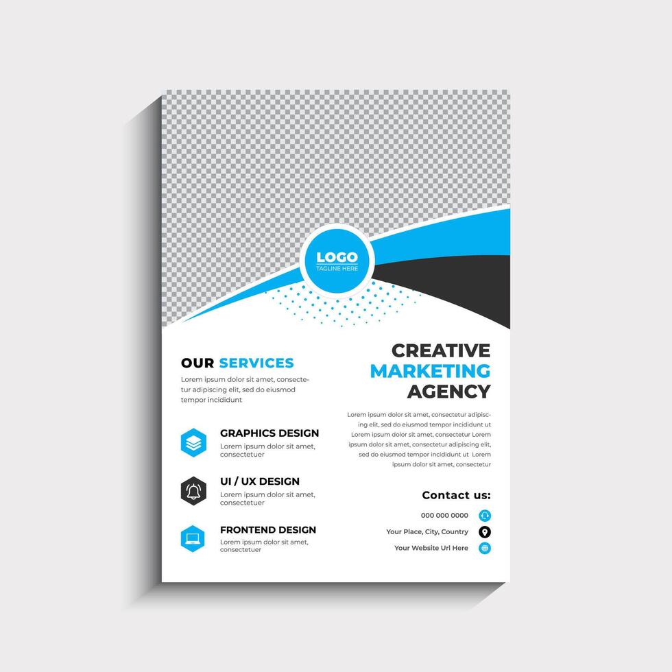 Digital Marketing Business Flyer Template Design vector