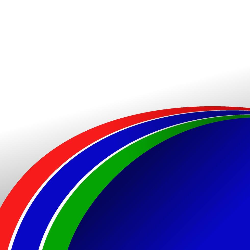 nacional bandera Gambia aislado en antecedentes con copyspace vector