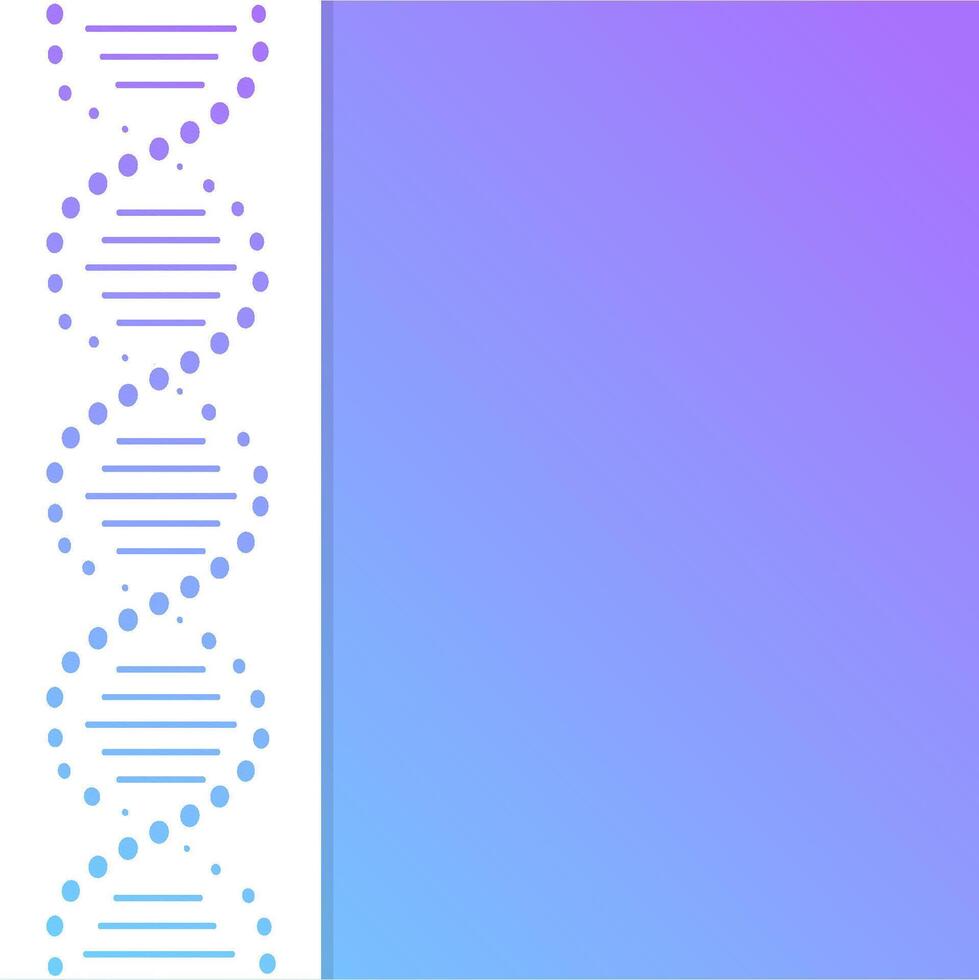 DNA, double helix DNA molecule, vector illustration with gradient, background with logo for presentation