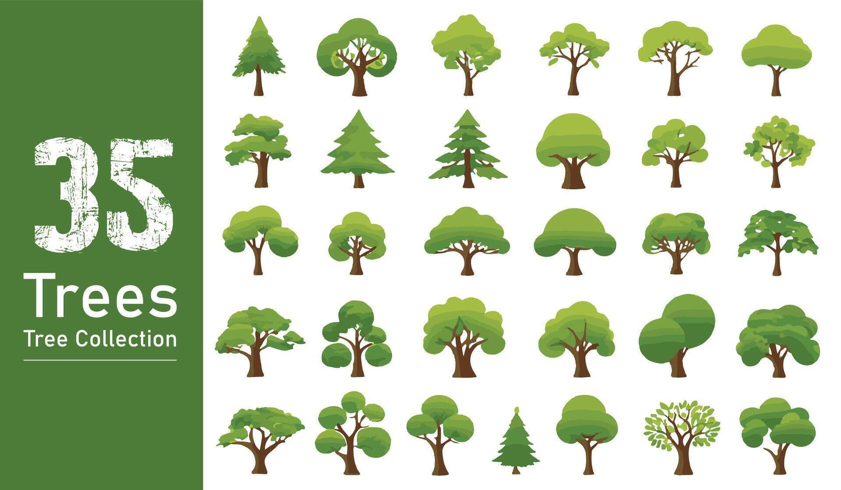 silhouette tree line drawing set, Side view, set of graphics trees elements outline symbol. silhouette tree line drawing set, Side view, icon set of graphics trees elements outline symbol. vector