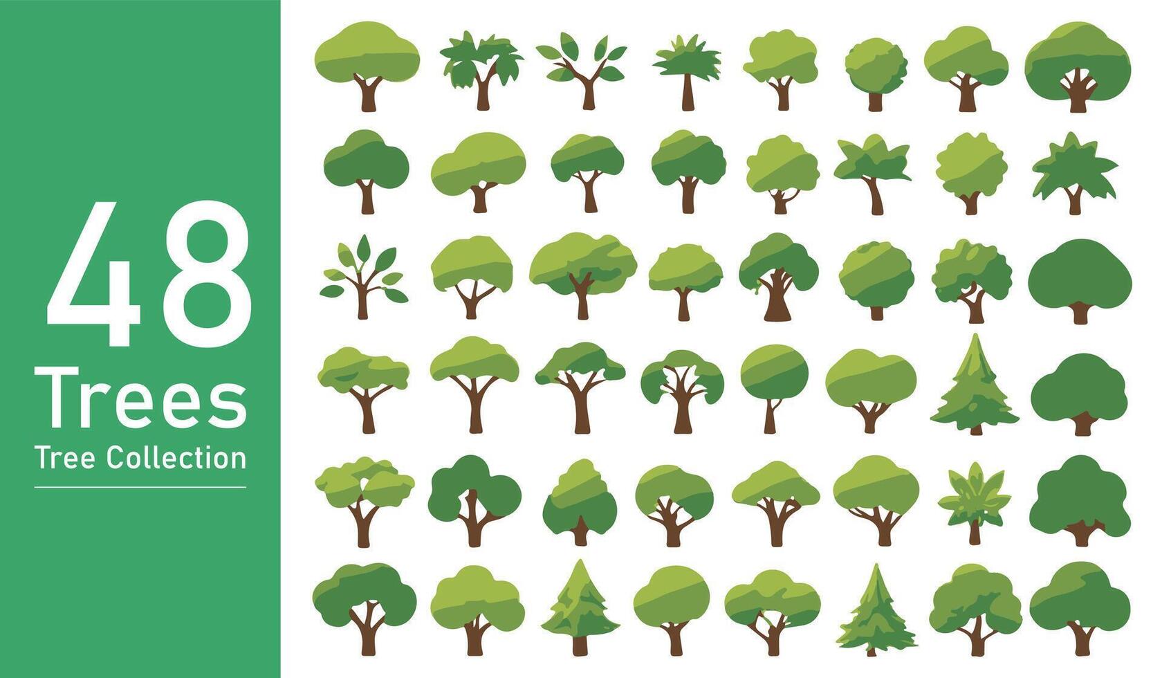 silhouette tree line drawing set, Side view, set of graphics trees elements outline symbol. silhouette tree line drawing set, Side view, icon set of graphics trees elements outline symbol. vector