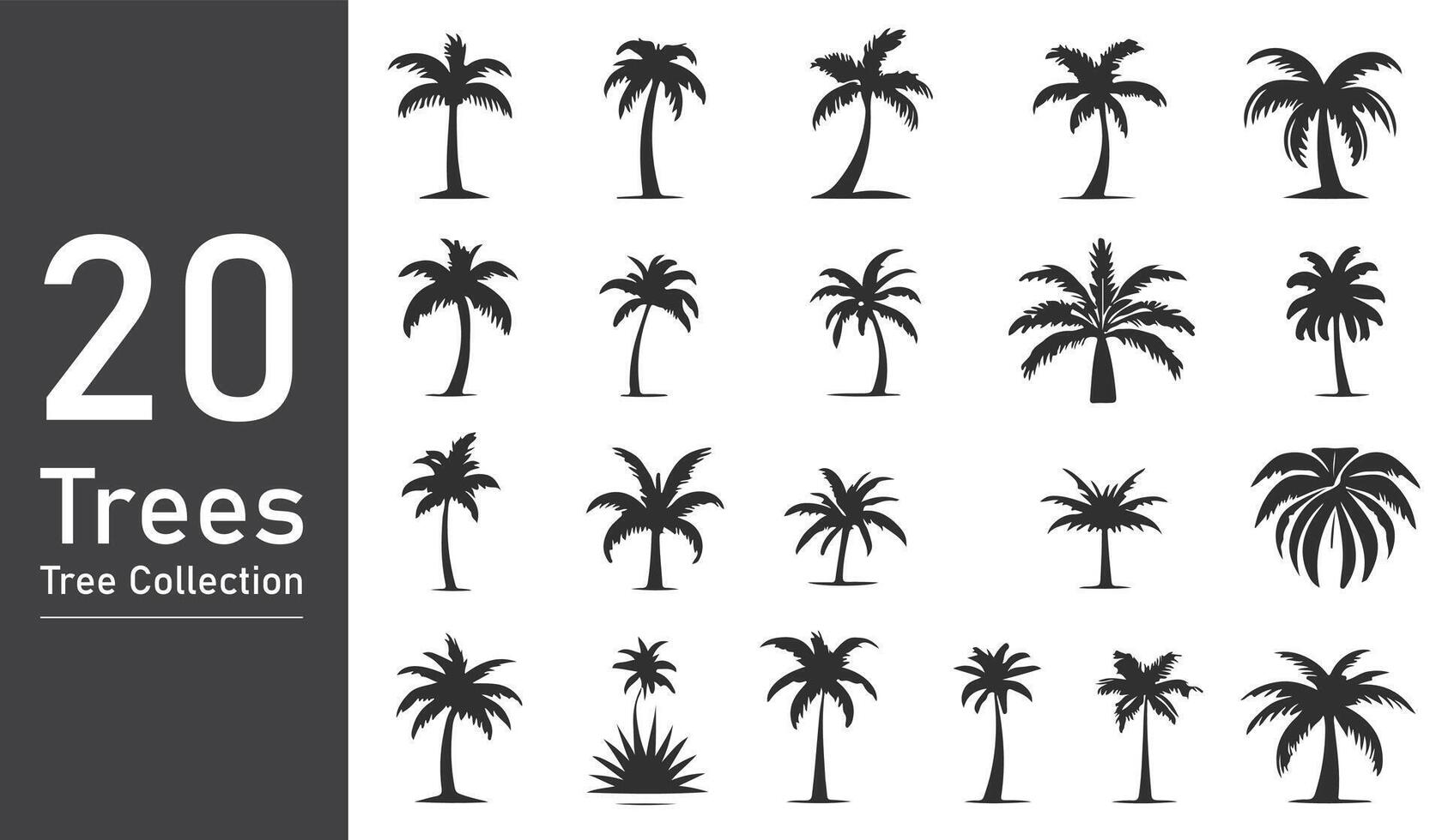 silhouette tree line drawing set, Side view, set of graphics trees elements outline symbol. silhouette tree line drawing set, Side view, icon set of graphics trees elements outline symbol. vector