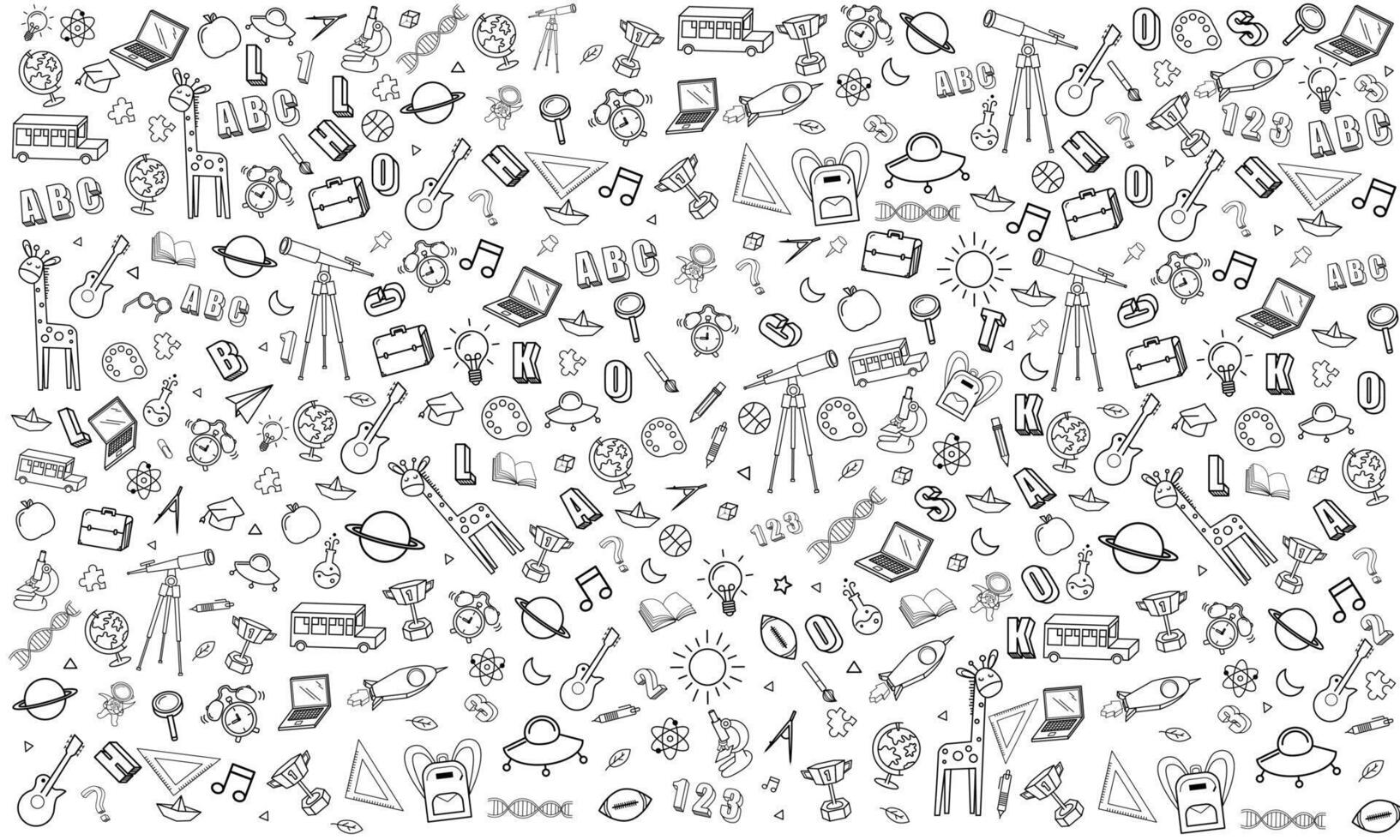 Blank white worksheet exercise book and back to school vector design.