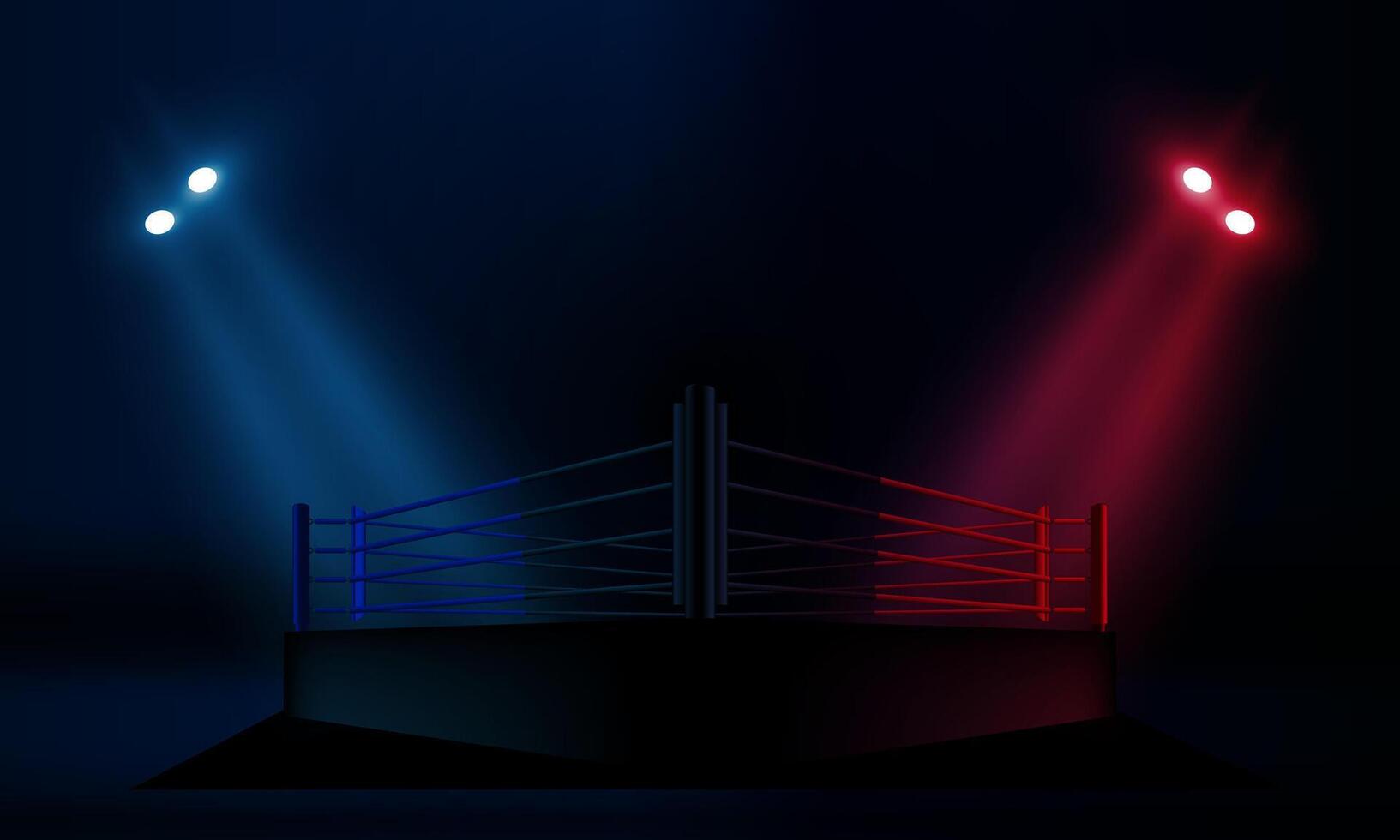 Boxing ring arena stadium vector design.