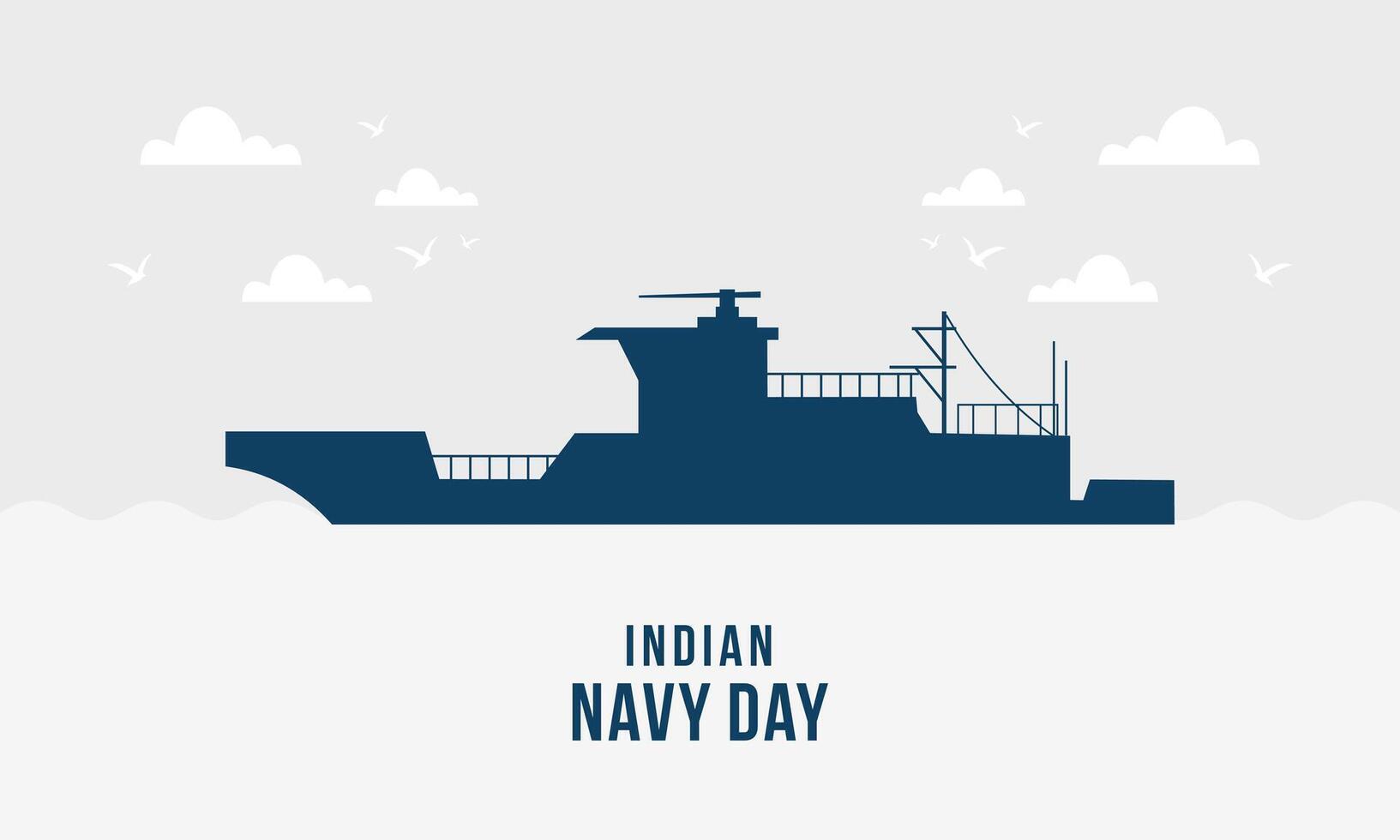 Indian Navy Day 4 December template vector