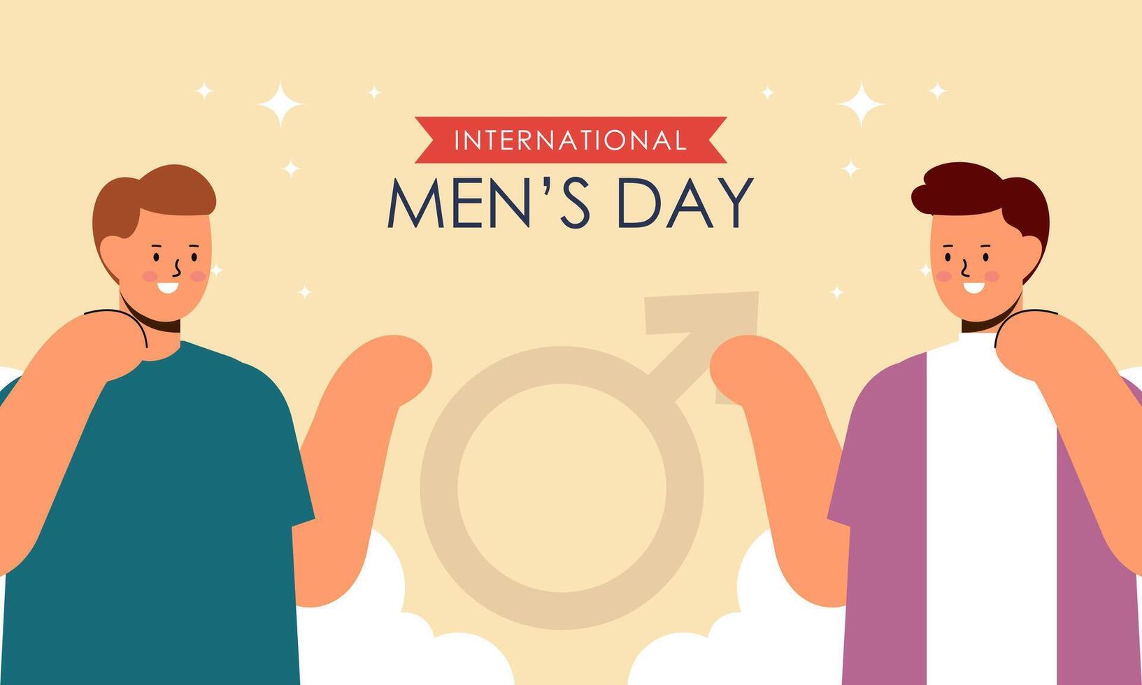 International men's day background vector