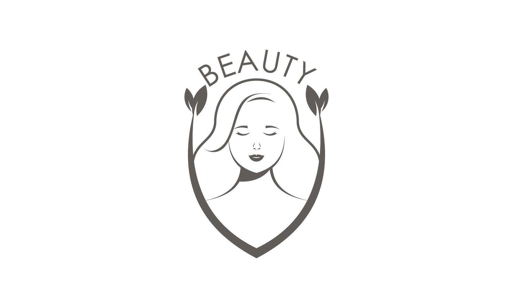Beauty feminine woman logo template vector