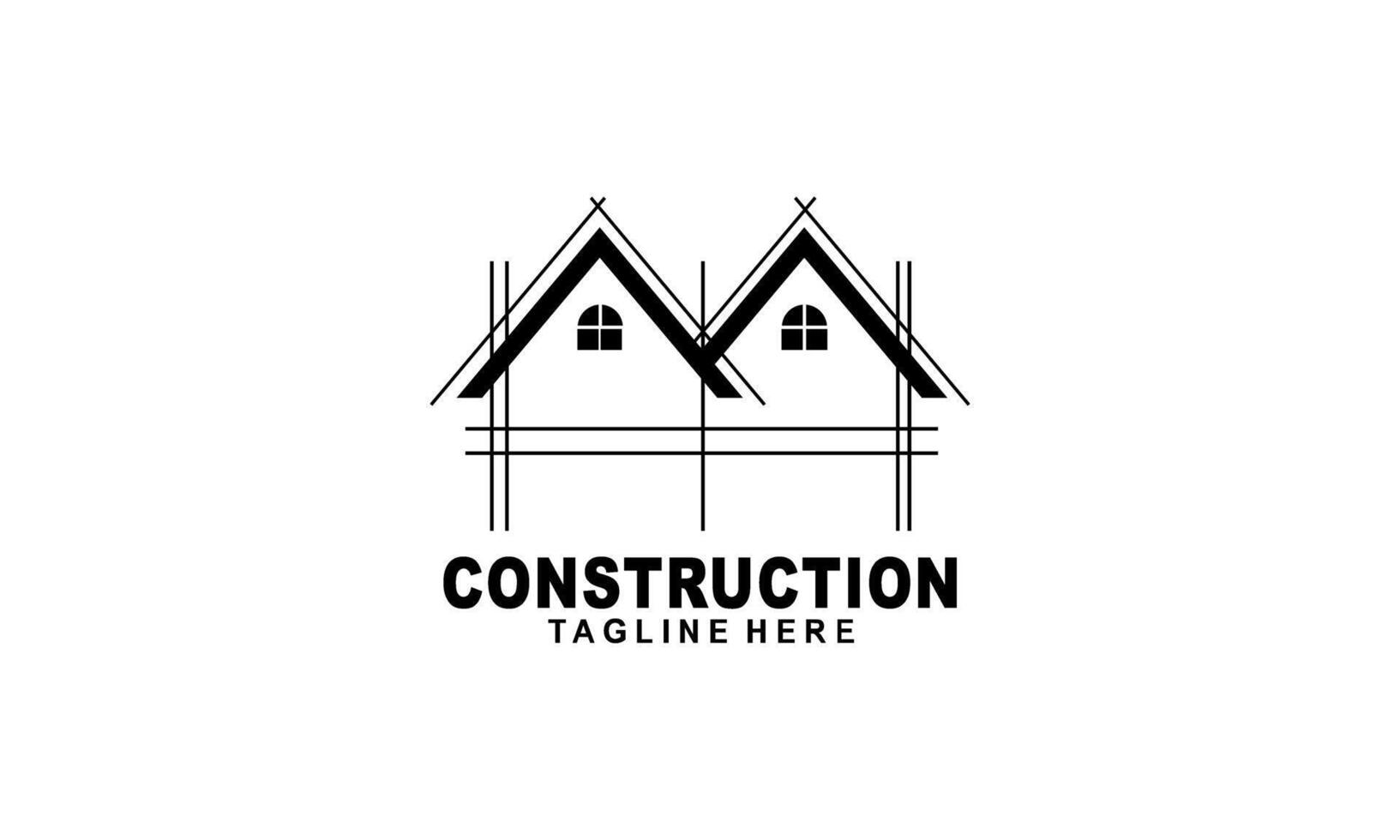 Home build illustration symbol logo design vector