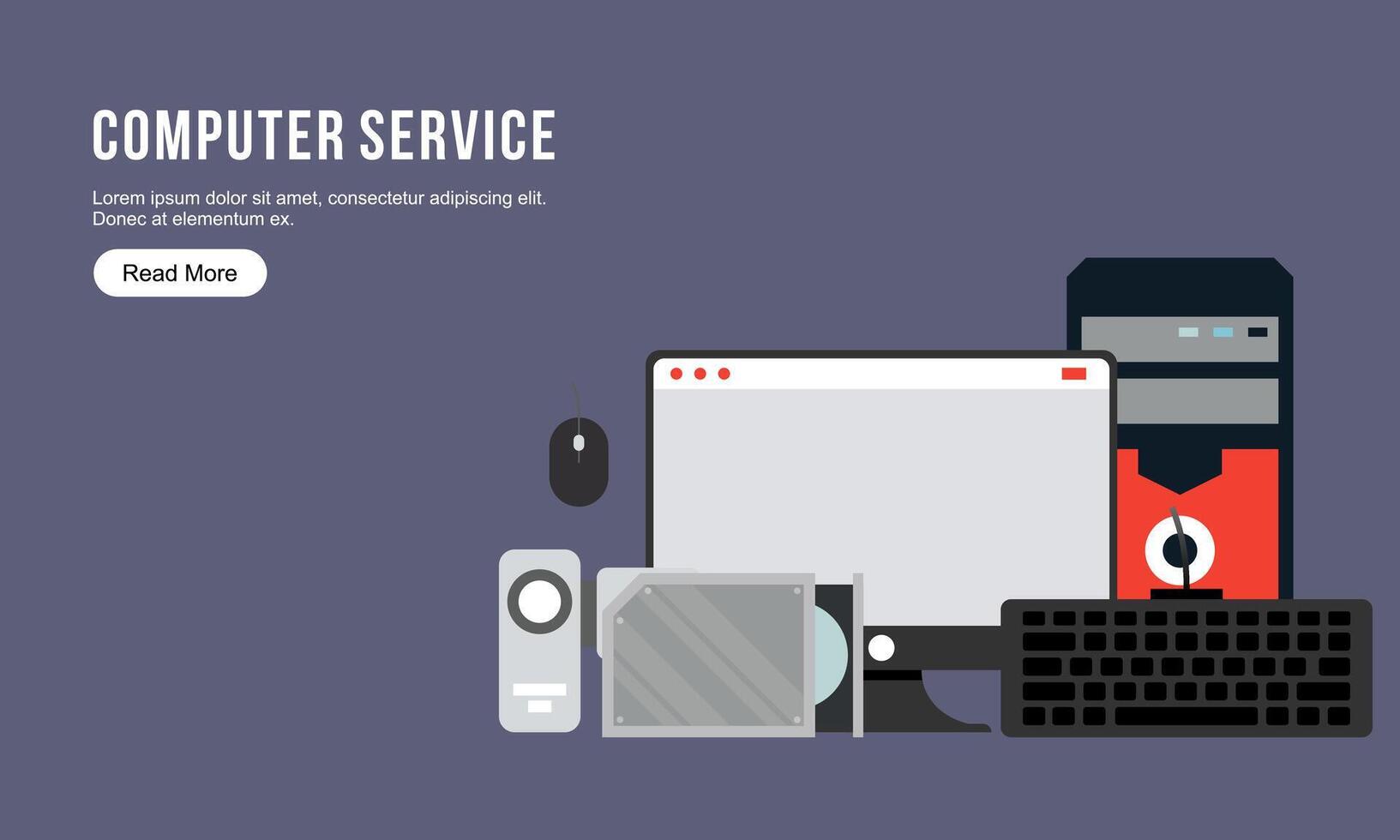 Computer banners logo. Computer store logo vector