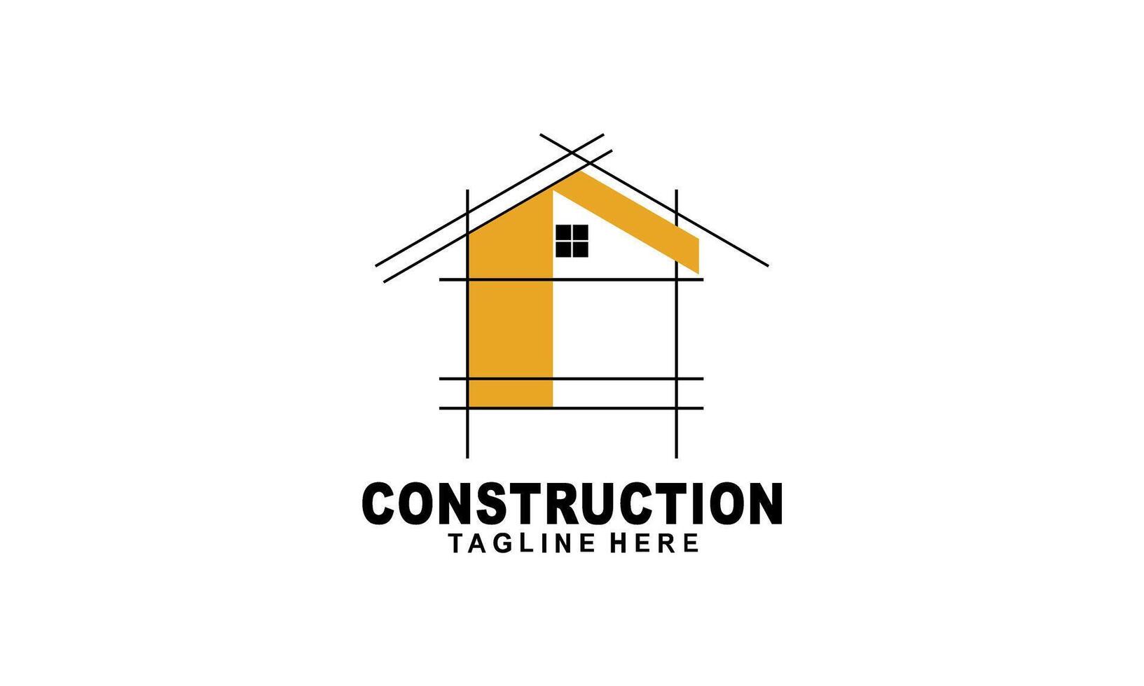 hogar construir ilustración símbolo logo diseño vector