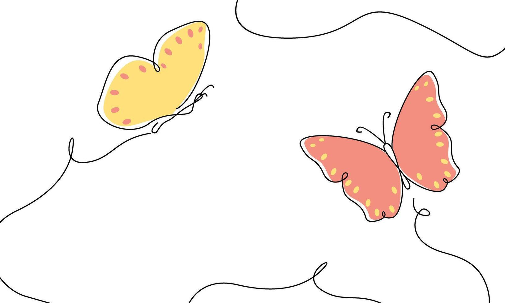 hermosa mariposa contorno antecedentes vector