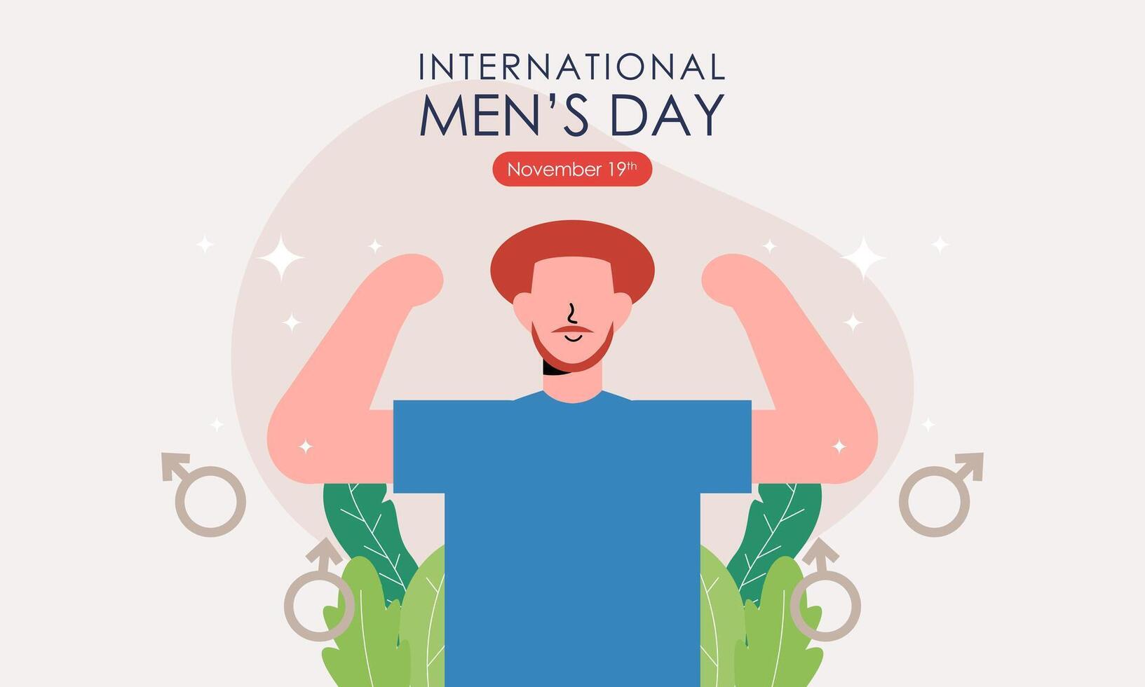 internacional de los hombres día antecedentes vector