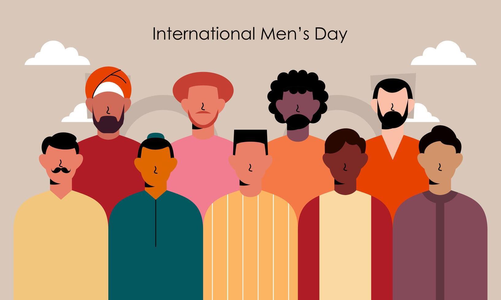 International men's day background vector