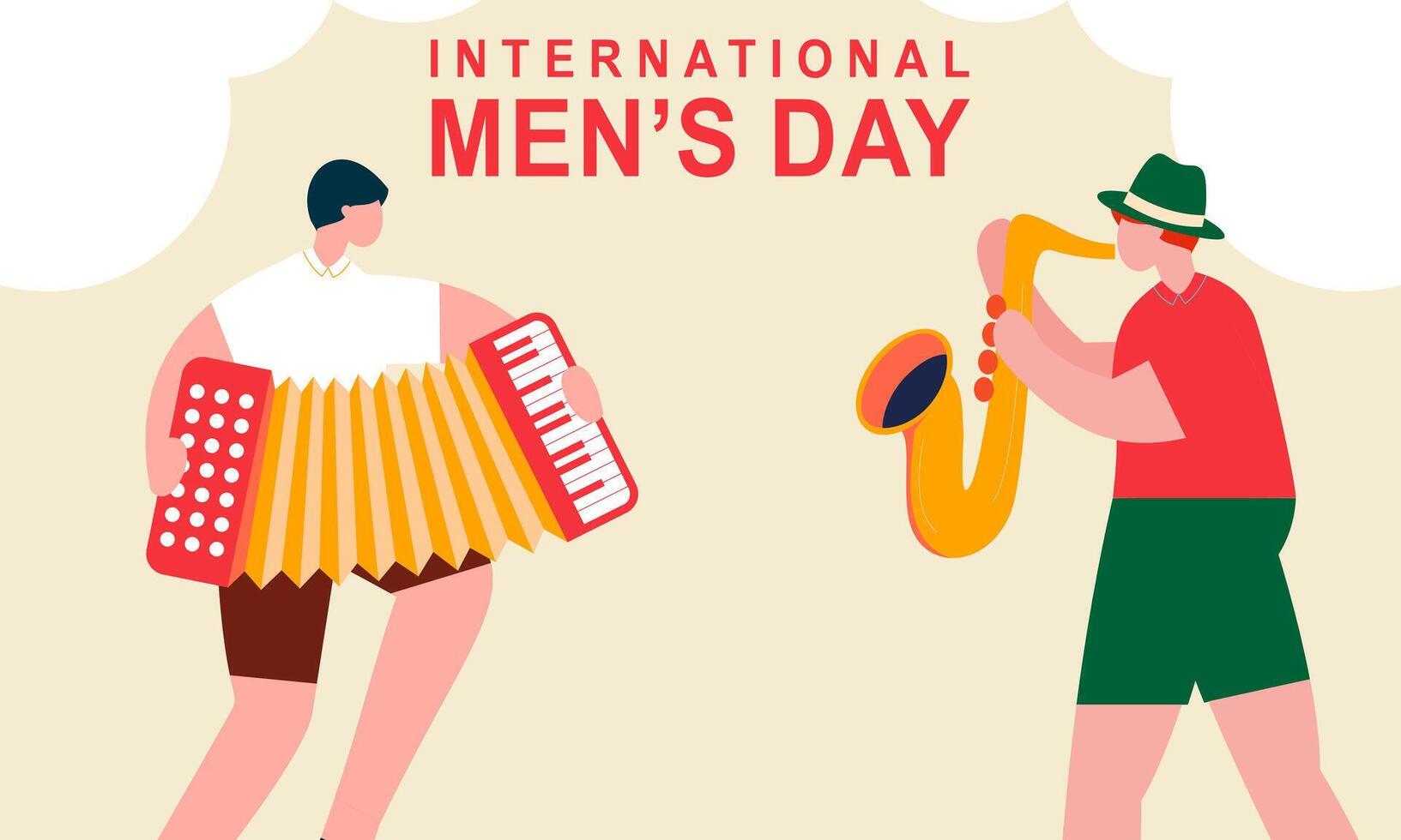 internacional de los hombres día antecedentes vector