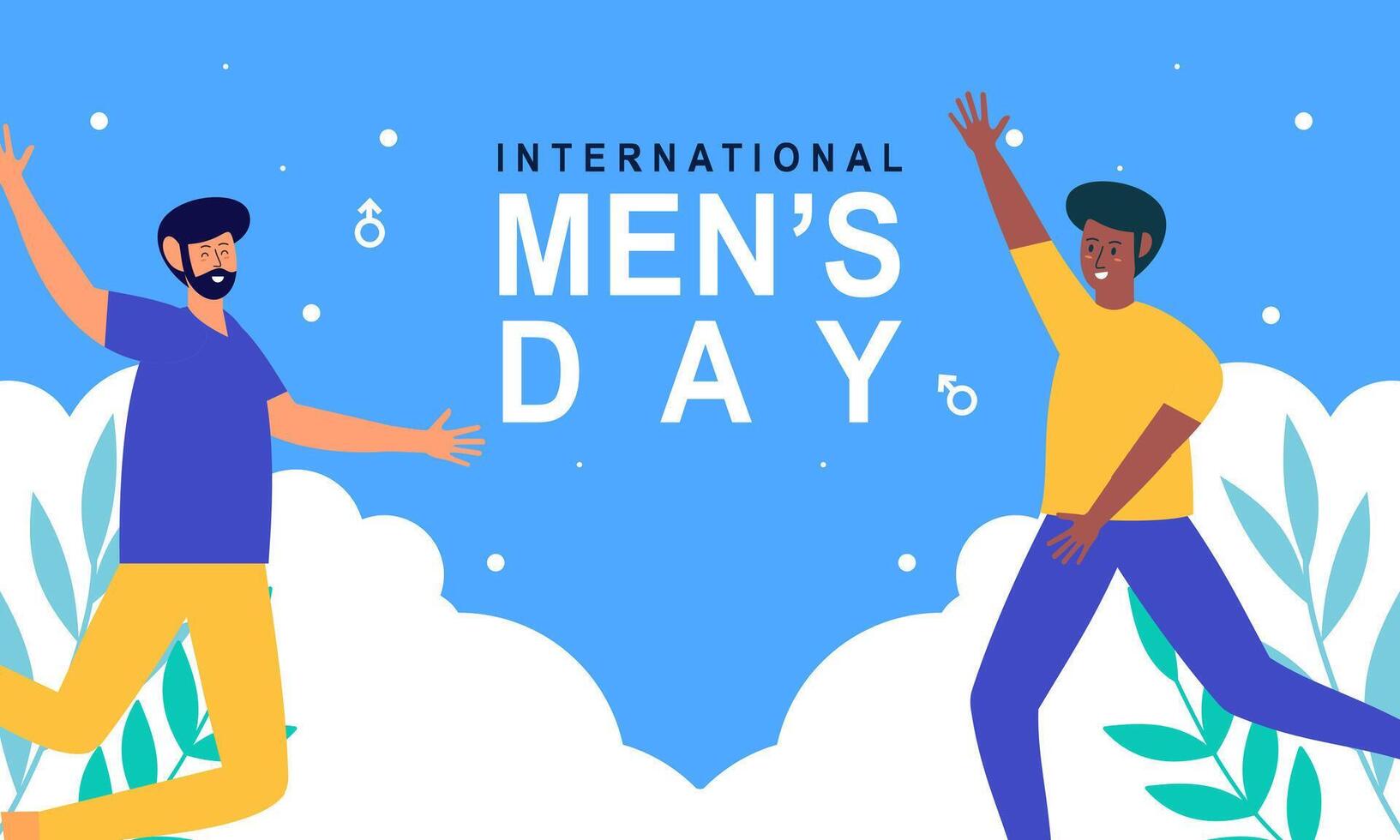 International men's day background vector