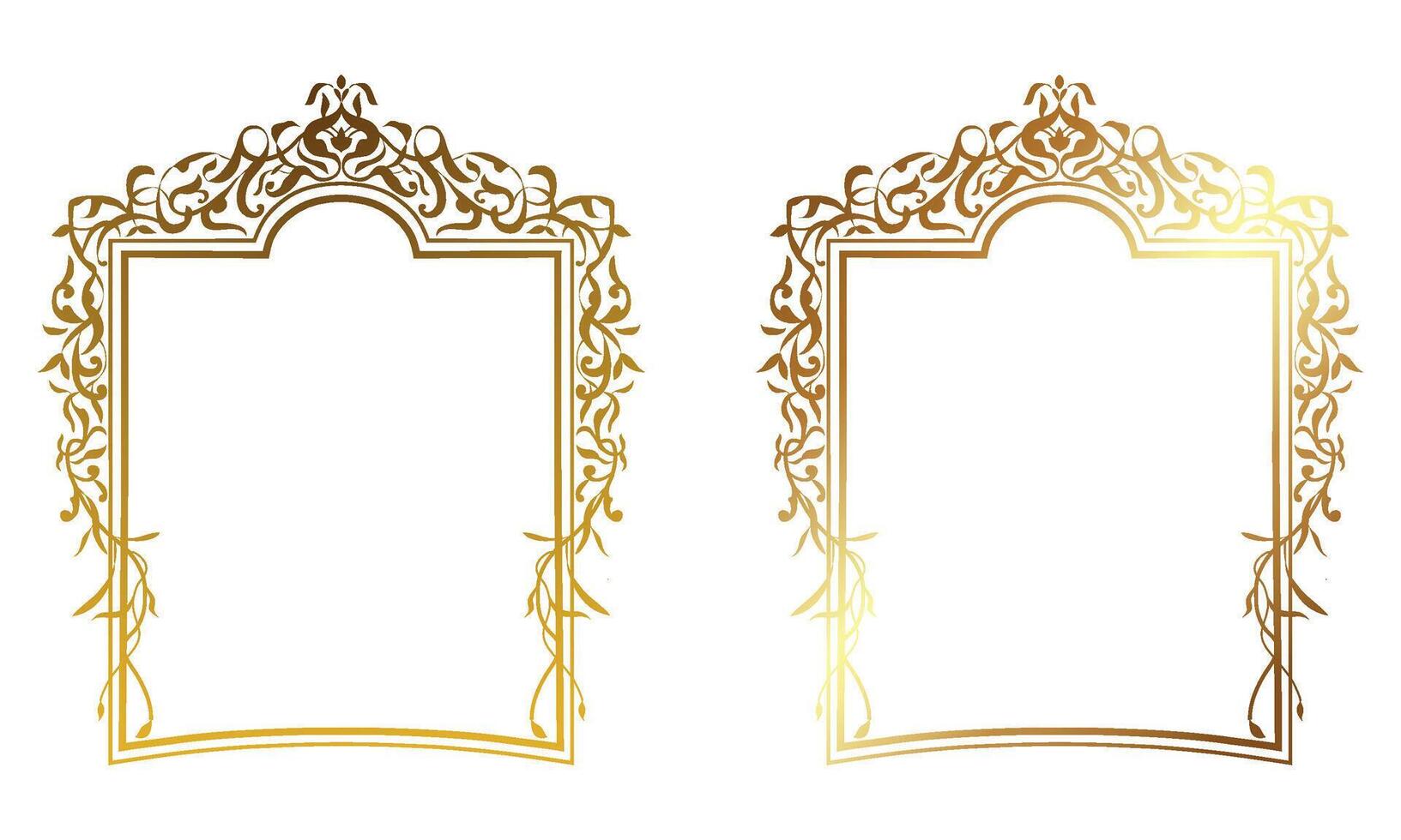 floral rectangular frame vector