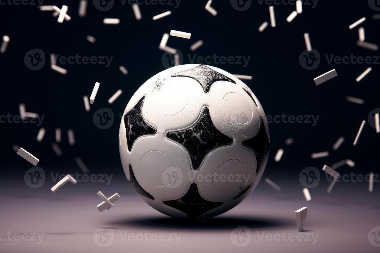 AI generated Interactive Smartphone soccer ball game. Generate Ai photo