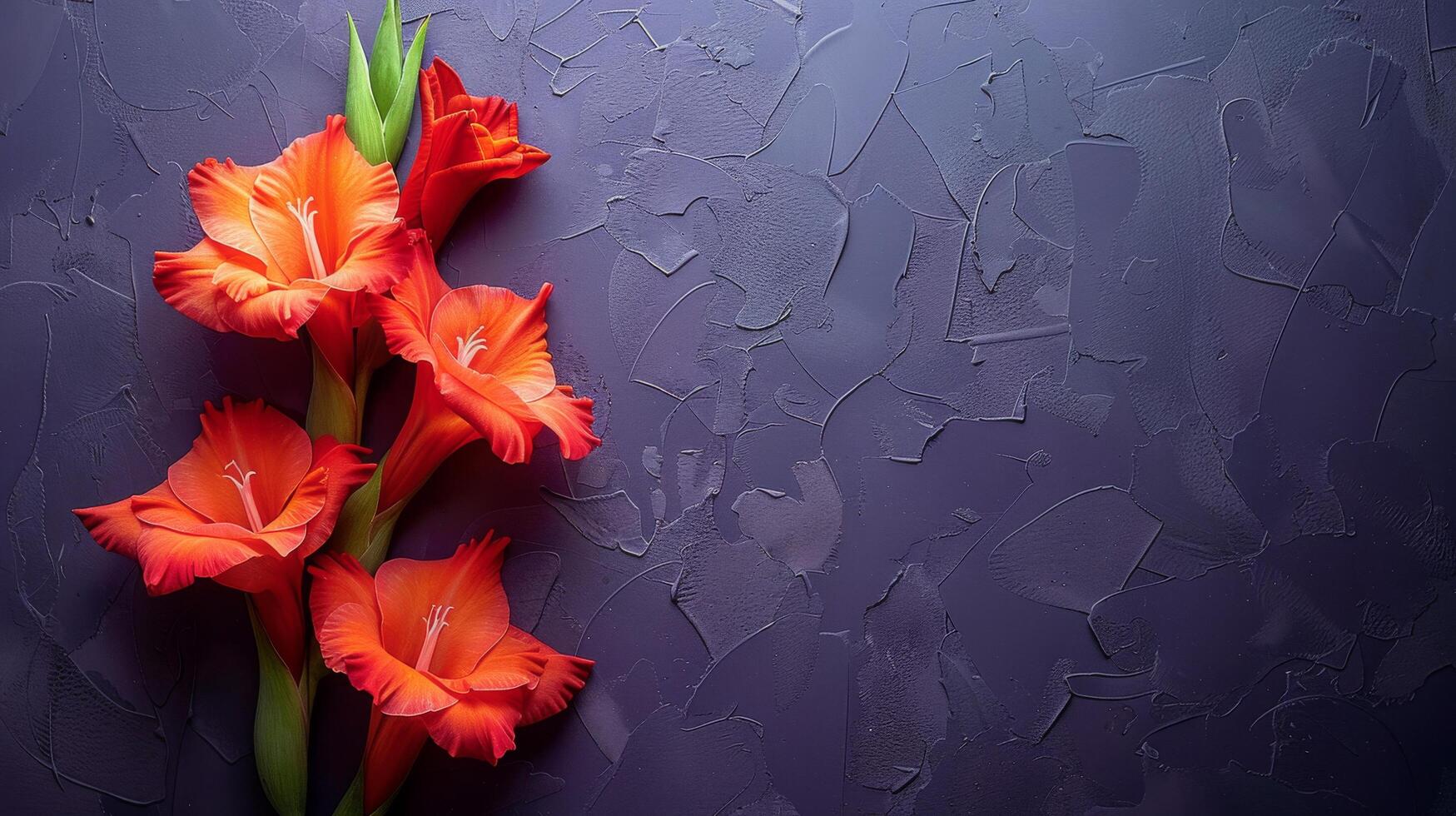 AI generated Orange Flowers Arranged on Table photo