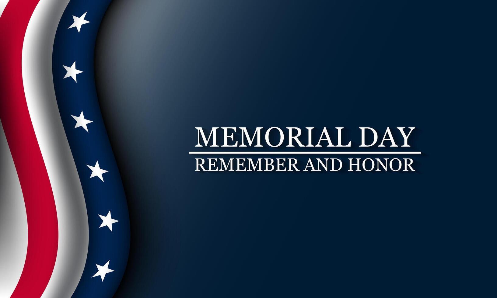 Memorial Day Background Design. vector