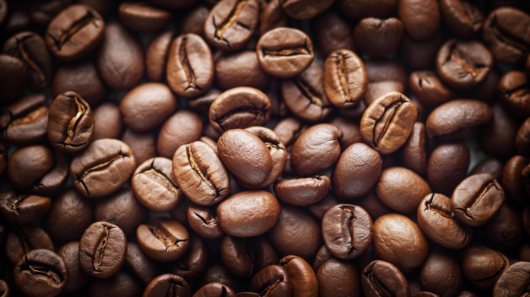 AI generated Coffee beans background photo