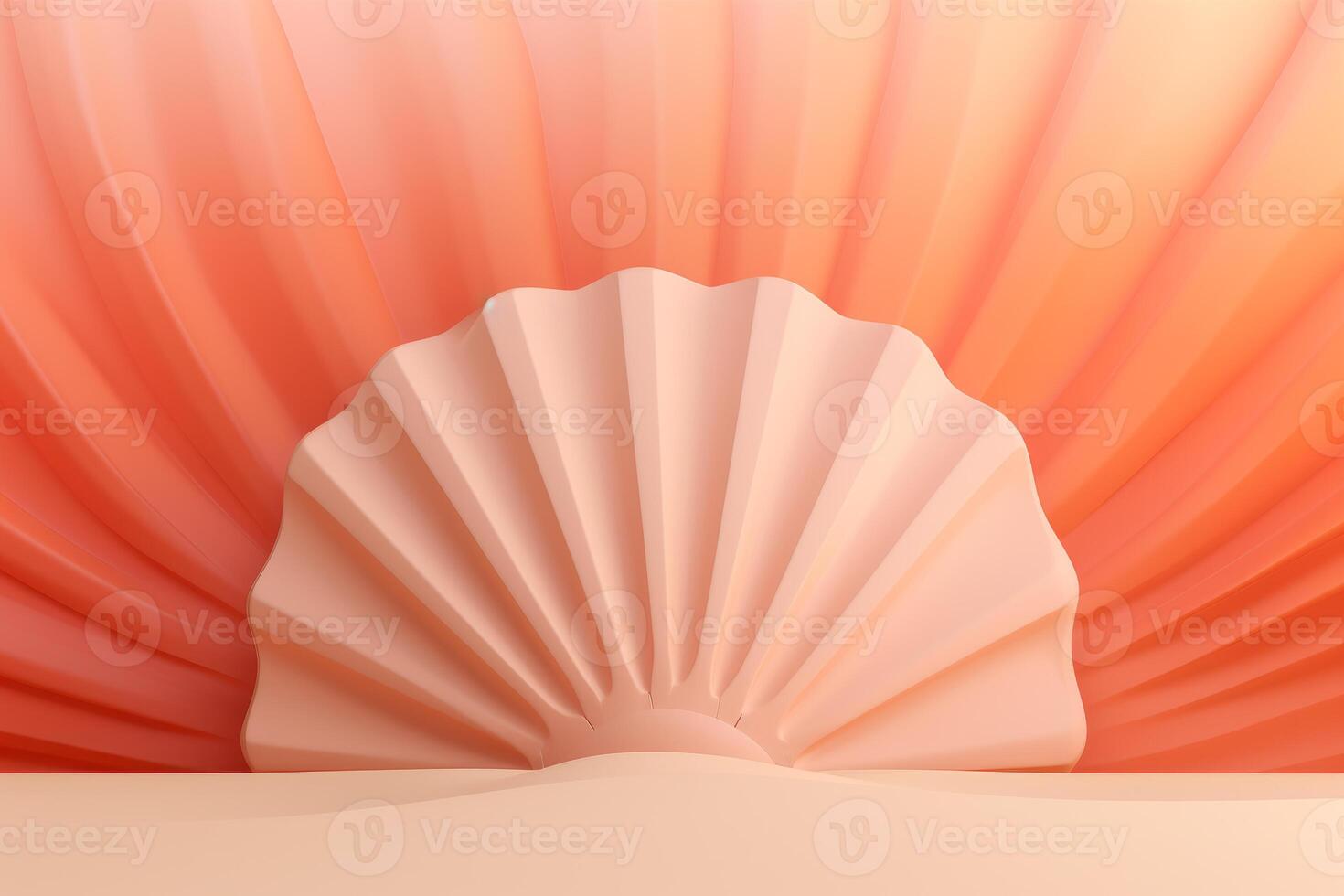 AI generated Textured Shell mockup background. Generate Ai photo