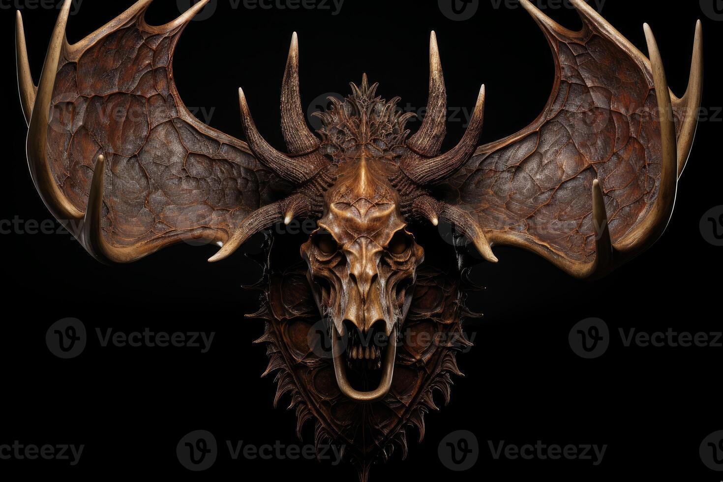 AI generated Majestic Moose head. Generate Ai photo