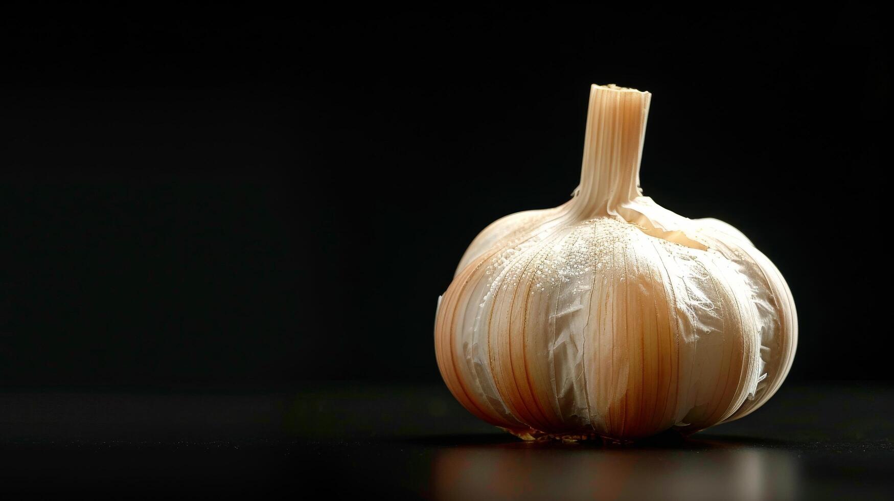 AI generated Onion on Black Surface photo