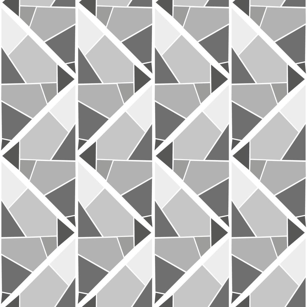 Seamless vector pattern with stained glass gray-white achromatic glasses