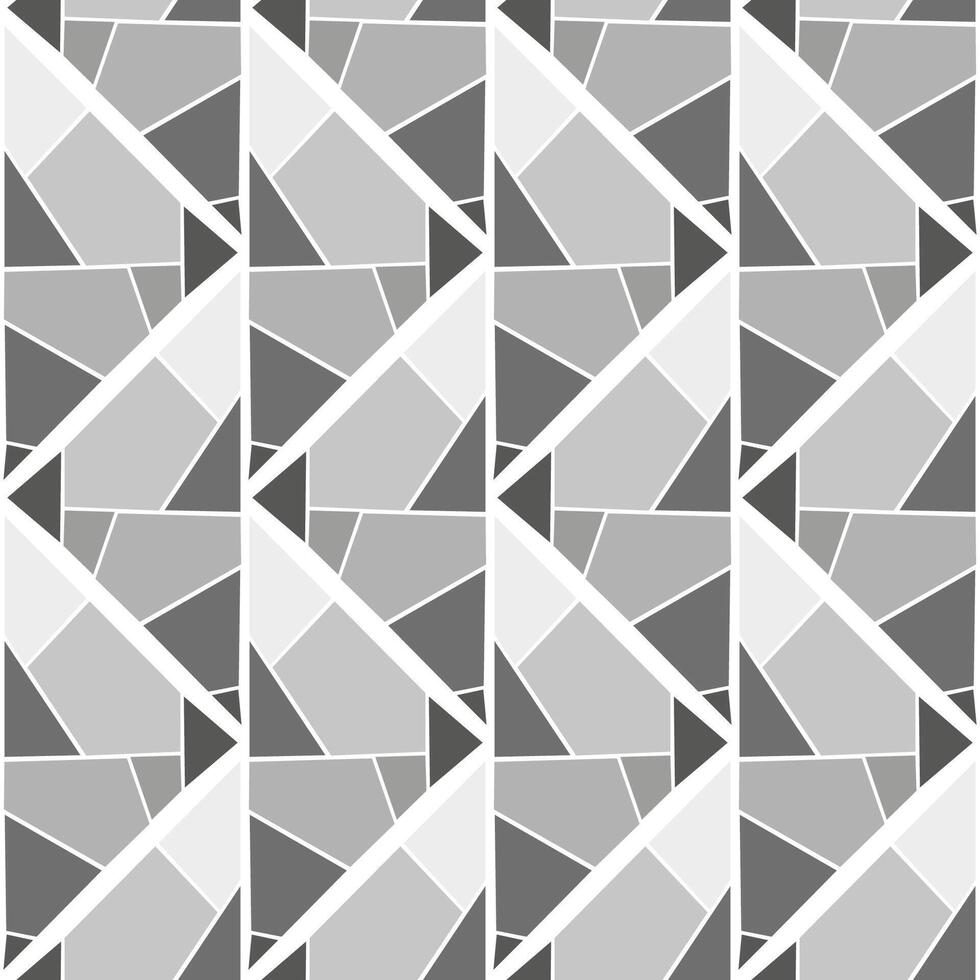 Seamless vector pattern with stained glass gray-white achromatic glasses