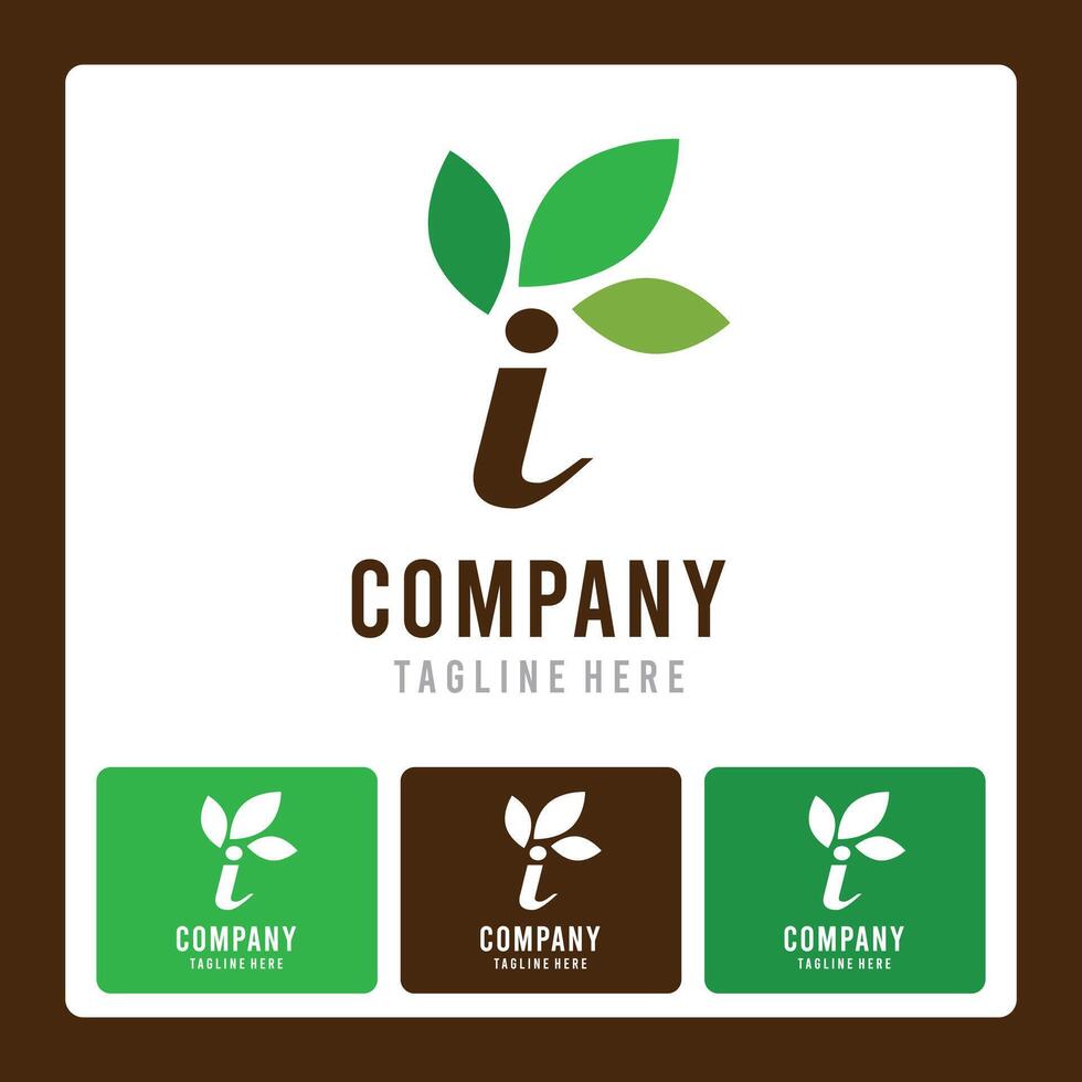 I leaf company logo - agriculture - farm logo vector