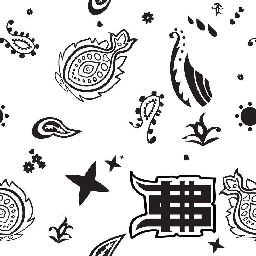 seamless ethnic pattern design.ethnic oriental ikat pattern traditional Design.ethnic oriental pattern traditional Design for background,carpet,clothing,wrapping,fabric,embroidery vector