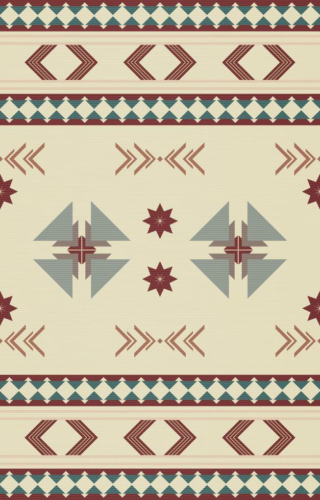 Native american pattern indian ornament pattern geometric ethnic textile texture tribal aztec pattern navajo mexican fabric seamless Vector decoration