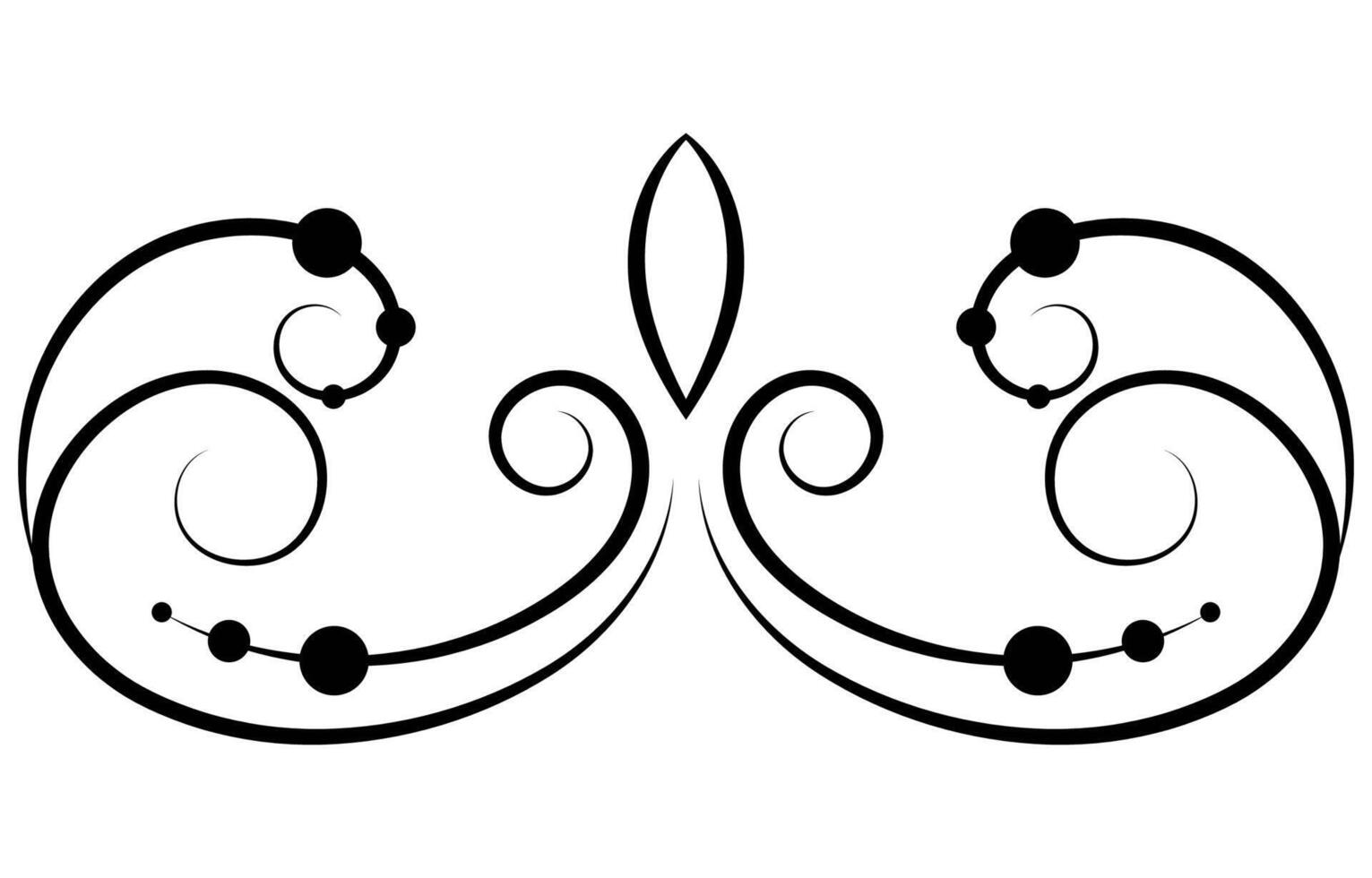 hand drawn text element divider floral text divider vintage vector