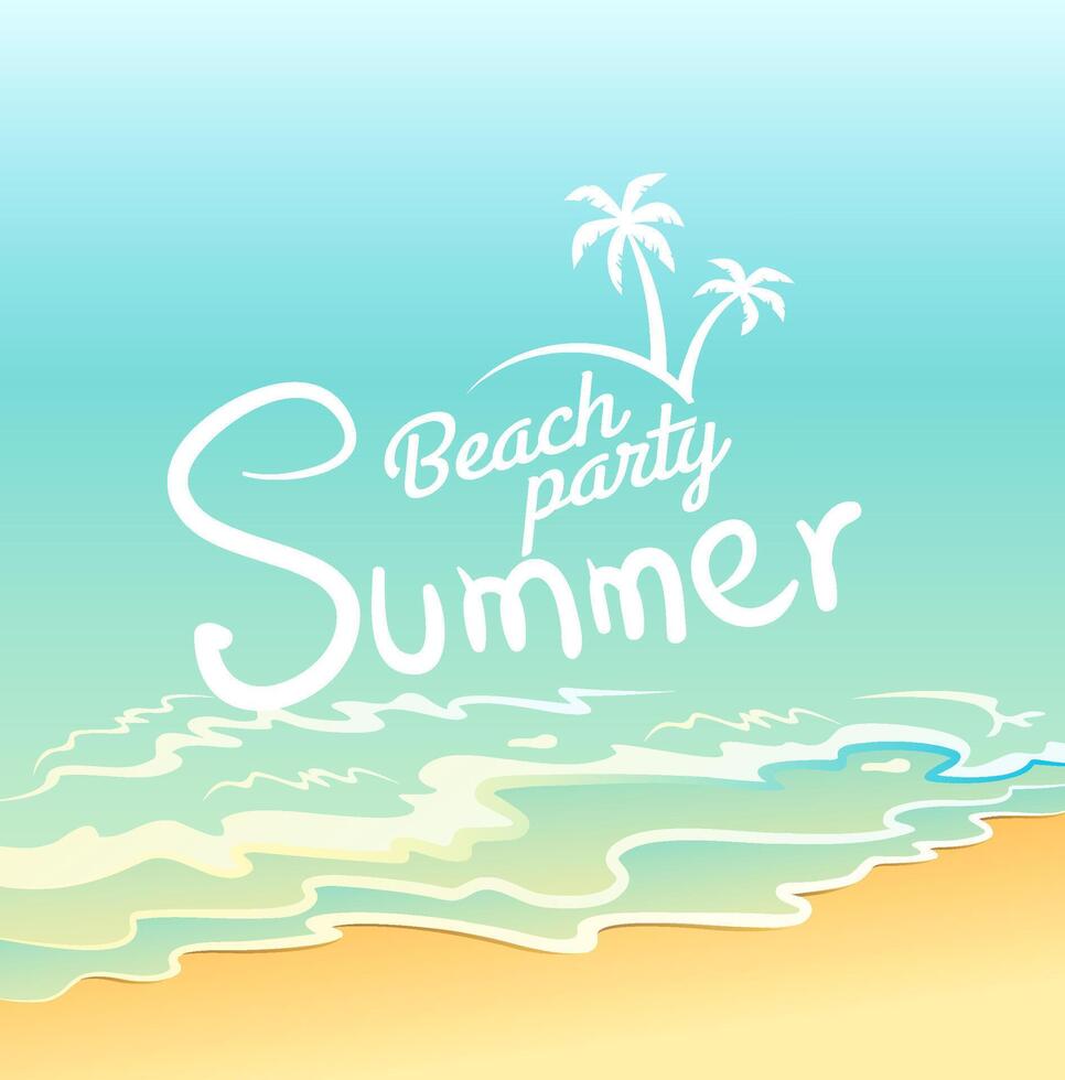 Beach Party Summer Holiday Background vector