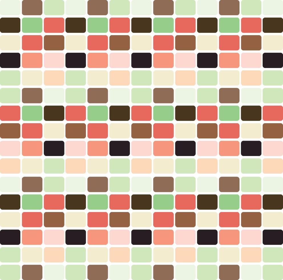 Rectangle Mosaic Pastel Color Palette Pattern Background vector
