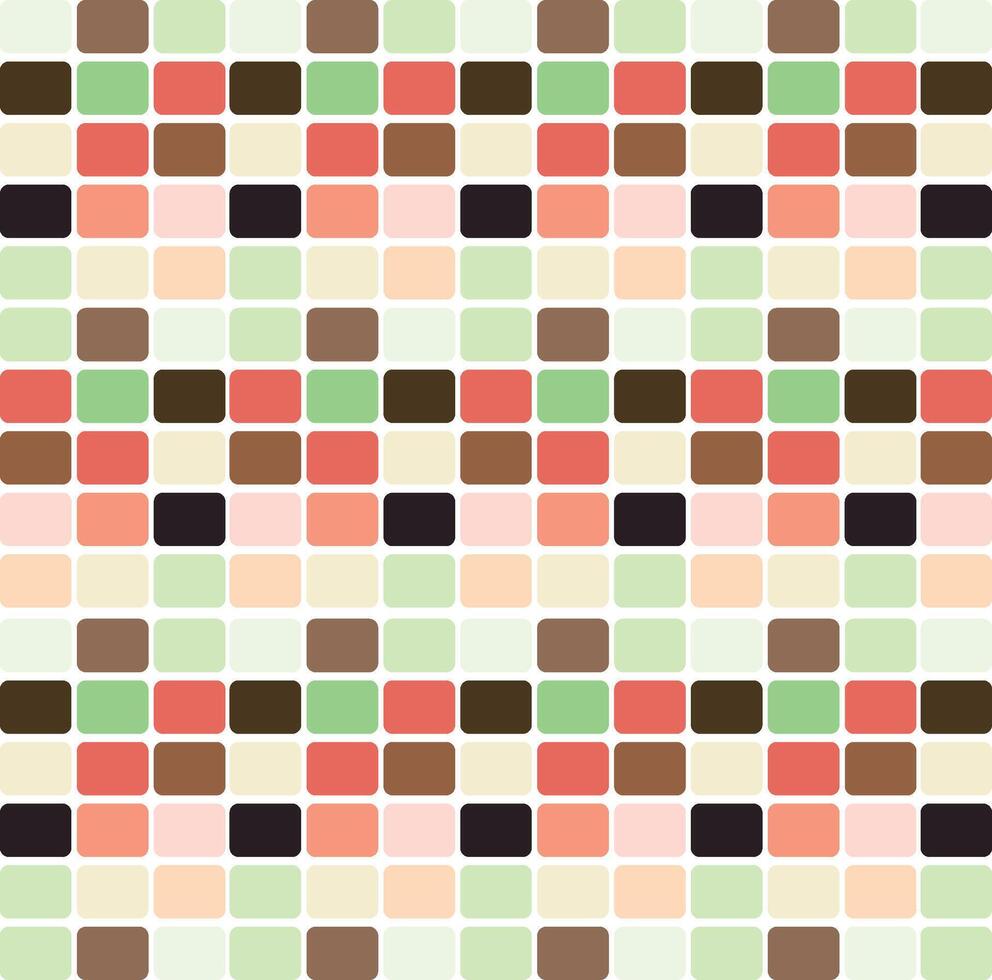 Rectangle Mosaic Pastel Color Palette Pattern Background vector