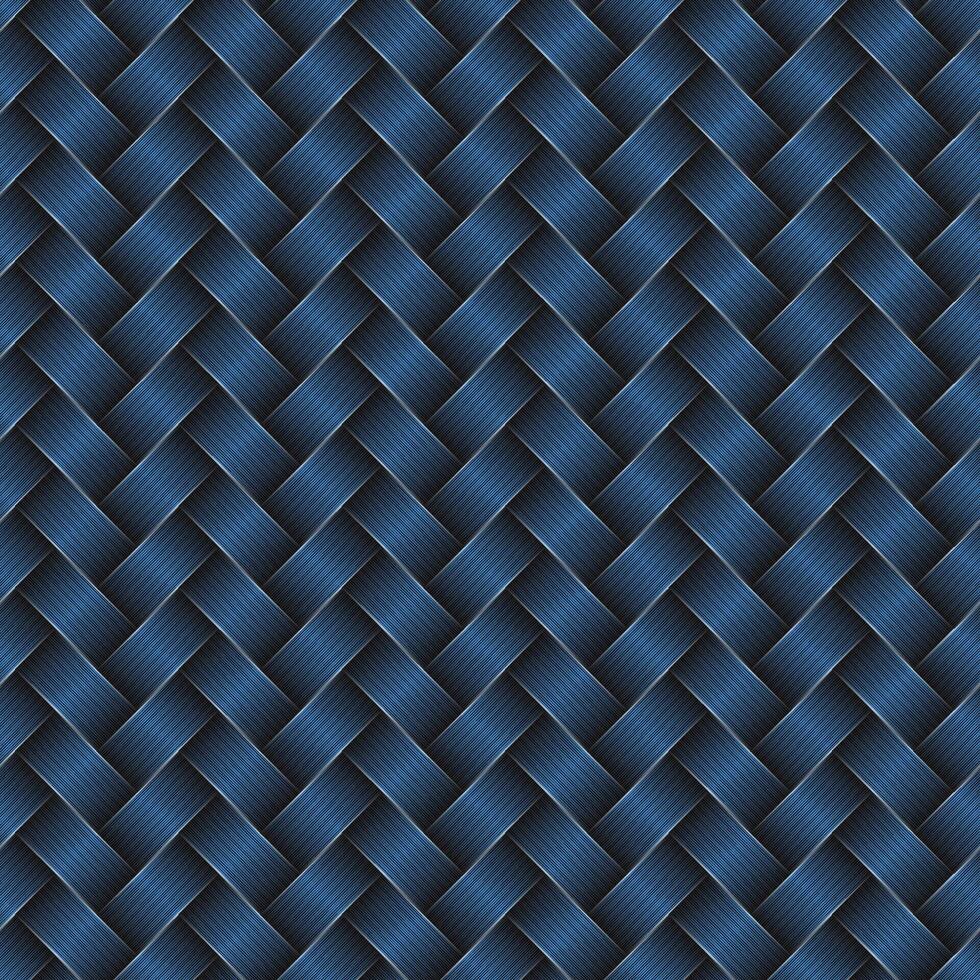 Weaving Pattern Background In Blue Color vector