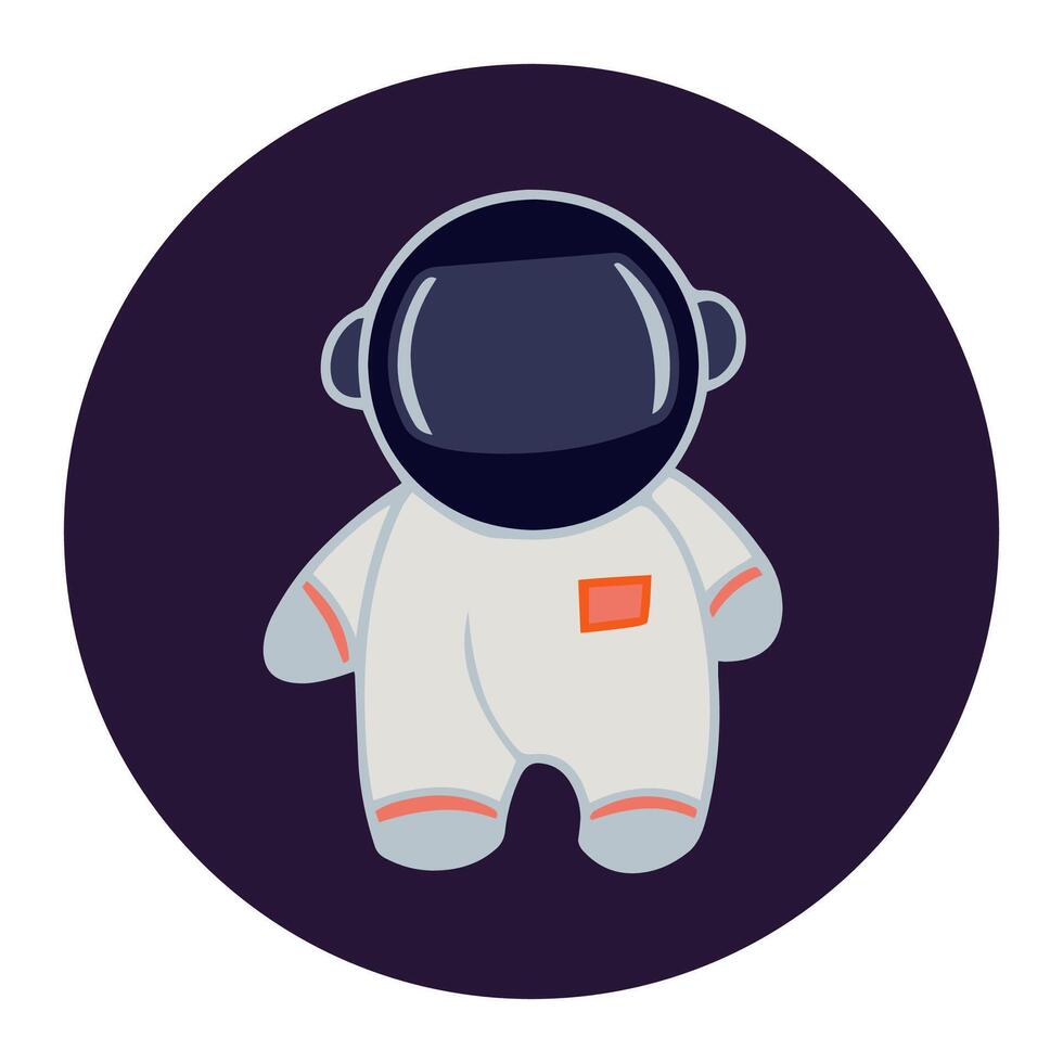 dibujos animados astronauta icono vector